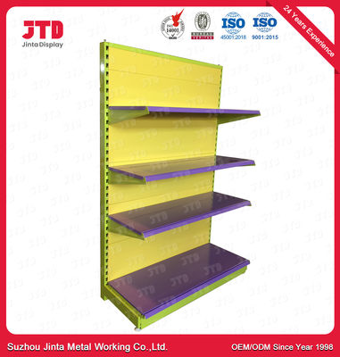 noir du support d'affichage de magasin de détail de 1.8m 0.9m 100kgs et étagères jaunes de stockage