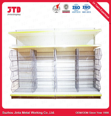 l'affichage de magasin de matériel de 2.1m 0.9m étire 100kgs pour saupoudrer le rayonnage enduit de fil