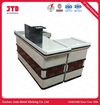 Tableau de Counter White Cashier de caissier de supermarché de 850mm pour le magasin
