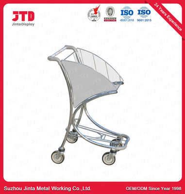 Caddie d'ODM de 6063 aéroports de chariot en aluminium à bagage petit avec des roues