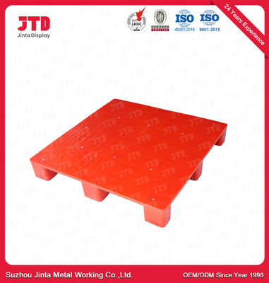 Utilisation bleue d'étirage d'entrepôt de couleur de palette en plastique résistante de HDPE