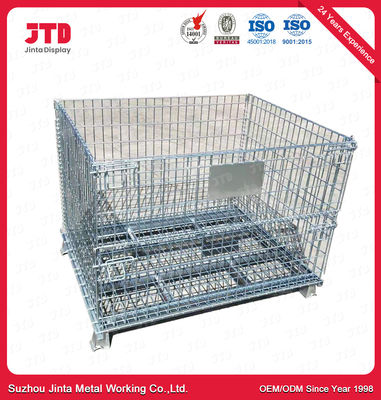 Chrome a plaqué des paniers de stockage de cage de fil utilisés dans le supermarché et l'entrepôt